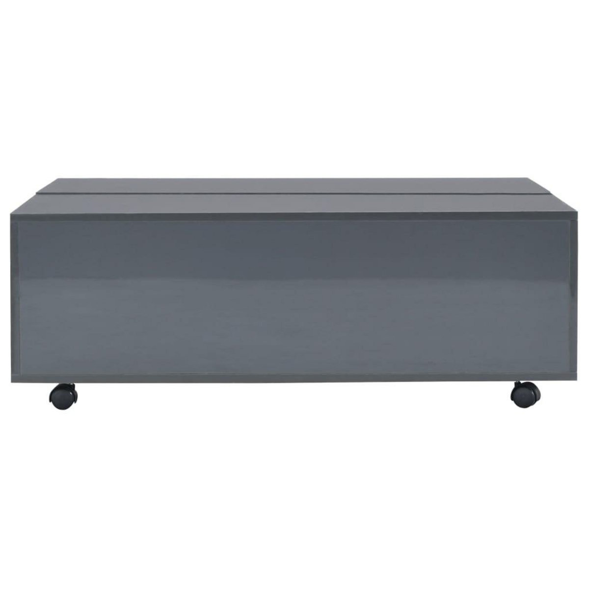VIDAXL Table basse Gris brillant 100x100x35 cm