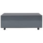 Voir la diapositive 5 : VIDAXL Table basse Gris brillant 100x100x35 cm