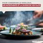 Voir la diapositive 5 : Fackelmann Couvercle de cuisson adaptable de 16 à 20 cm en verre et silicone Fackelmann