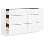 Voir la diapositive 3 : VIDAXL Commode ALTA blanc 112x35x73 cm bois massif de pin