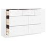 Voir la diapositive 3 : VIDAXL Commode ALTA blanc 112x35x73 cm bois massif de pin