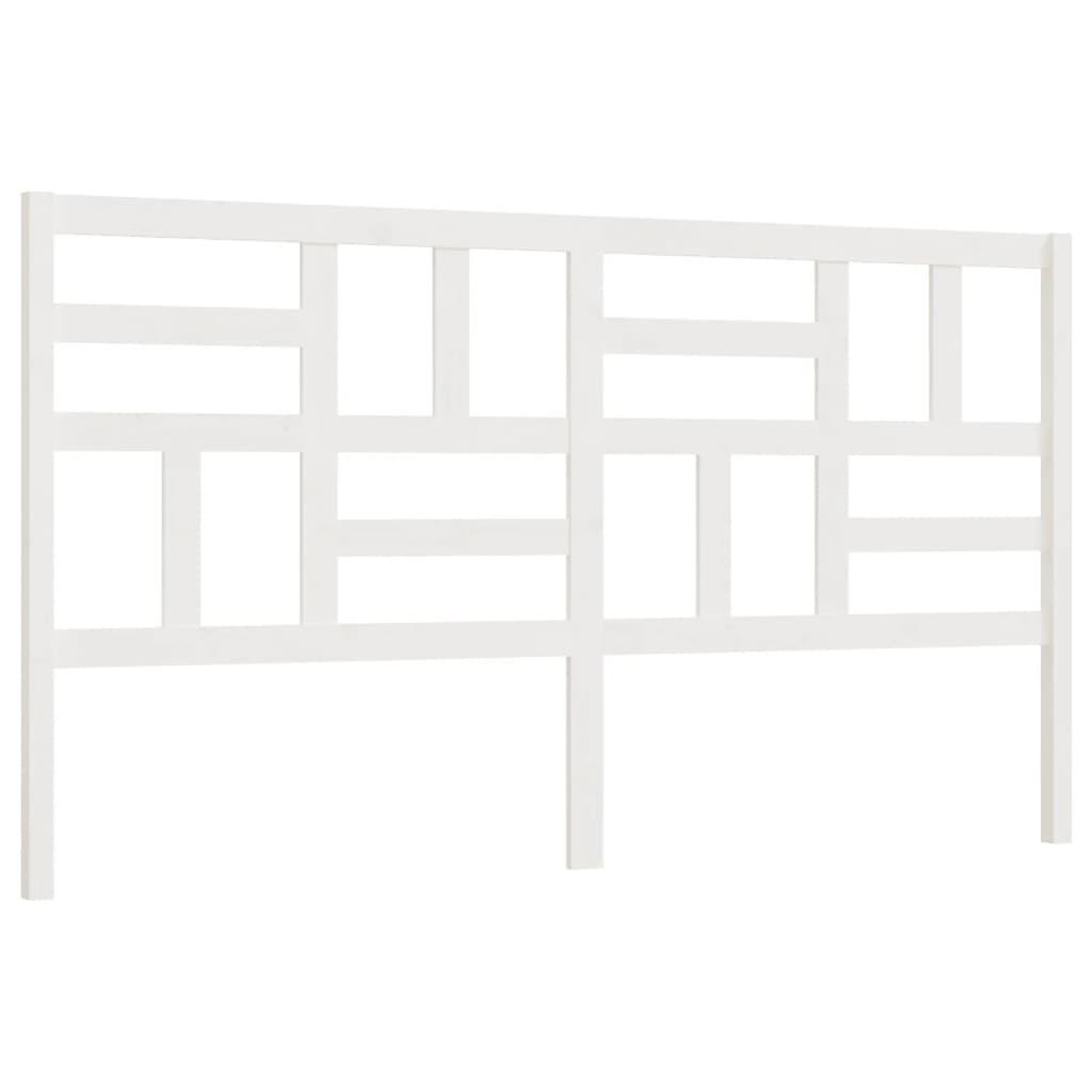 Voir la diapositive 2 : VIDAXL Tete de lit Blanc 206x4x104 cm Bois massif de pin