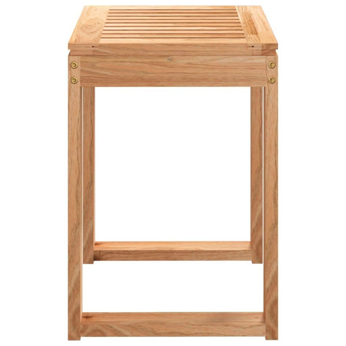 VIDAXL Tabouret de salle de bain 40x30x46 cm Bois massif de noyer