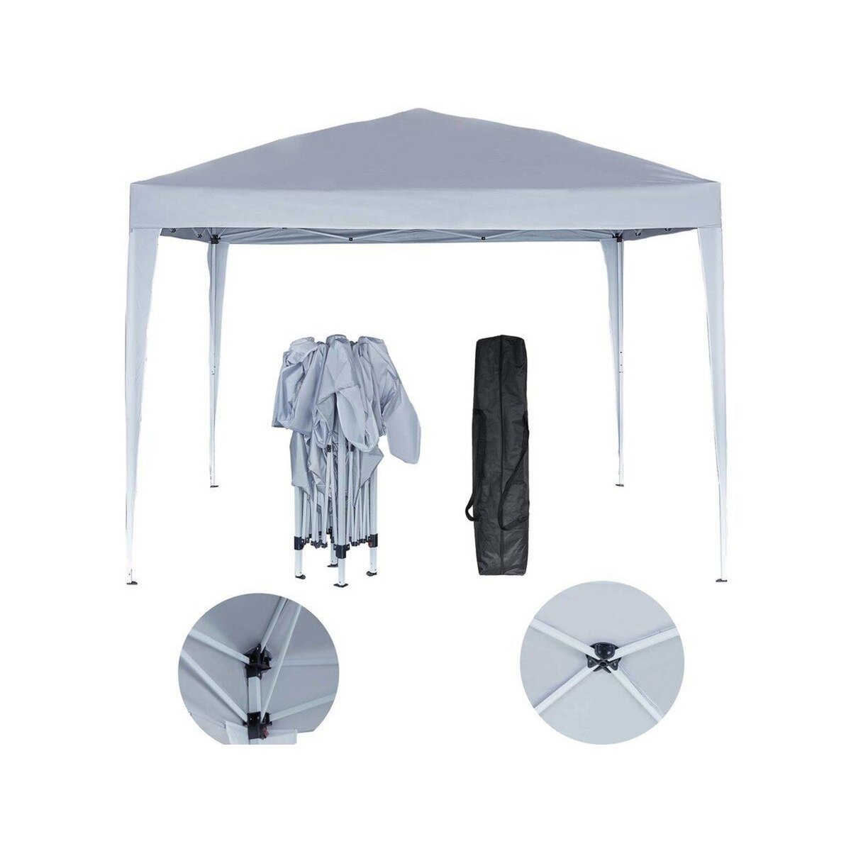 Habitat et Jardin Tonnelle de jardin pliante  Svetlana 3  - 9 m² - 3 x 3 m - Blanc