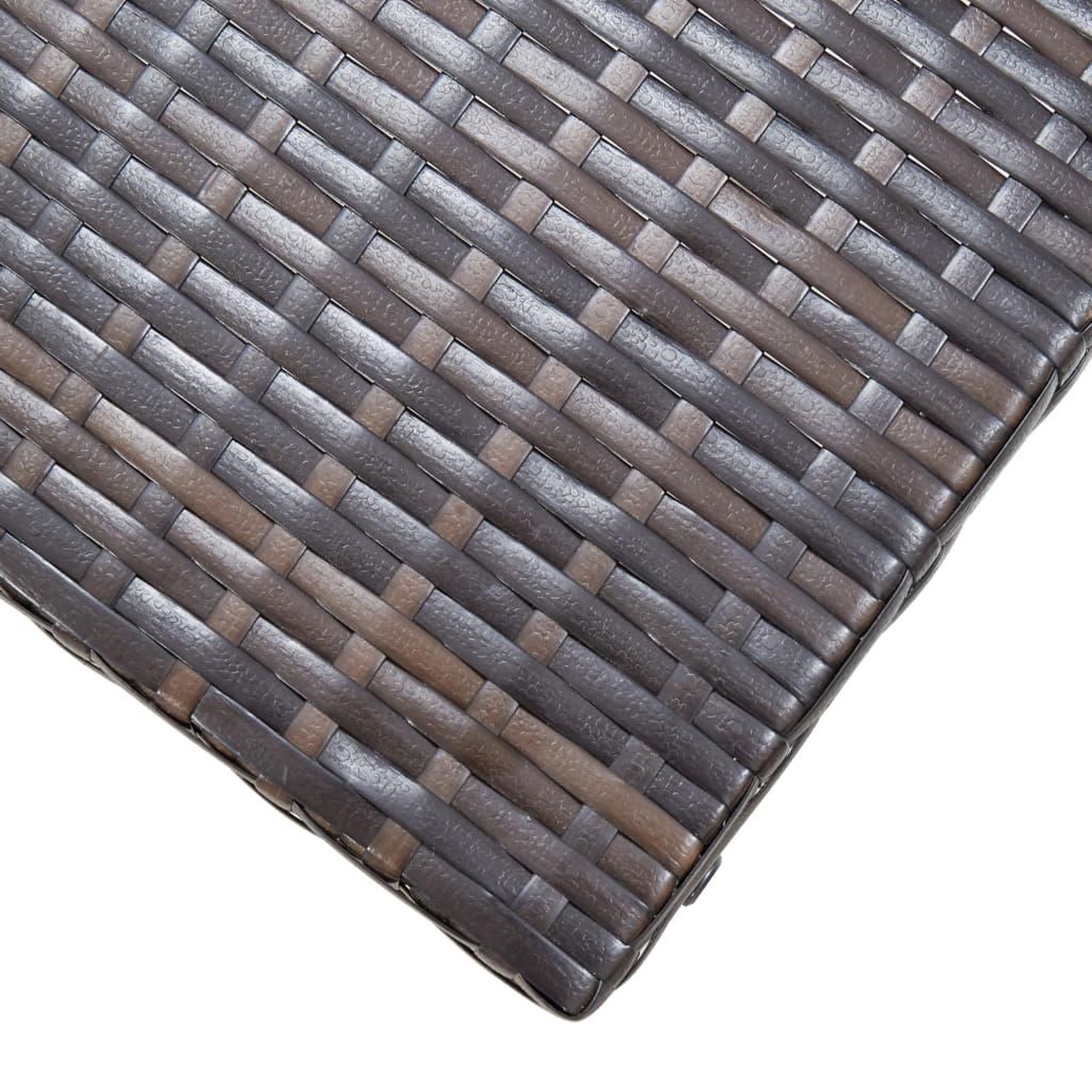 Voir la diapositive 5 : VIDAXL Tabouret pliable Resine tressee Marron
