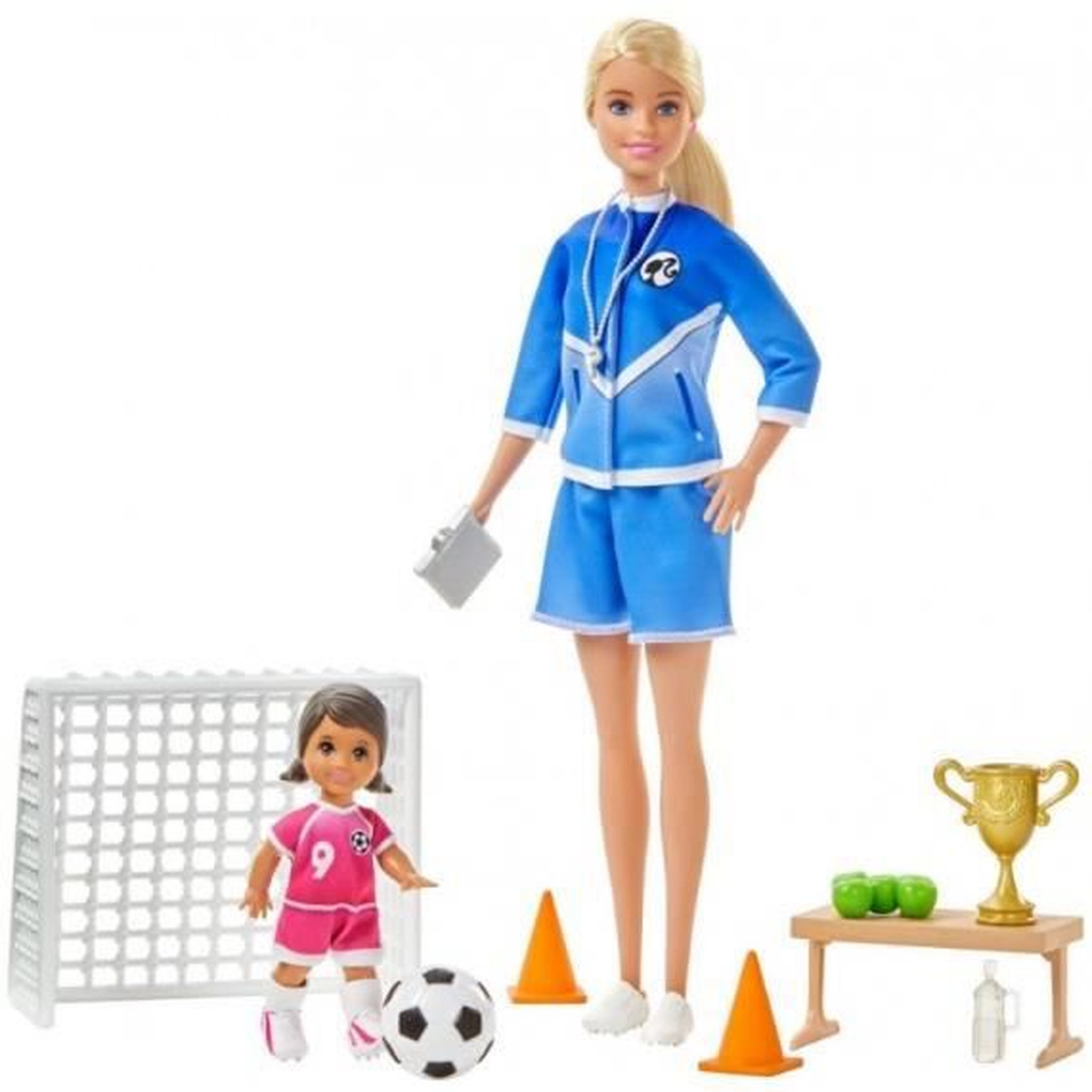 Voir la diapositive 1 : BARBIE Coffret Barbie soccer coach