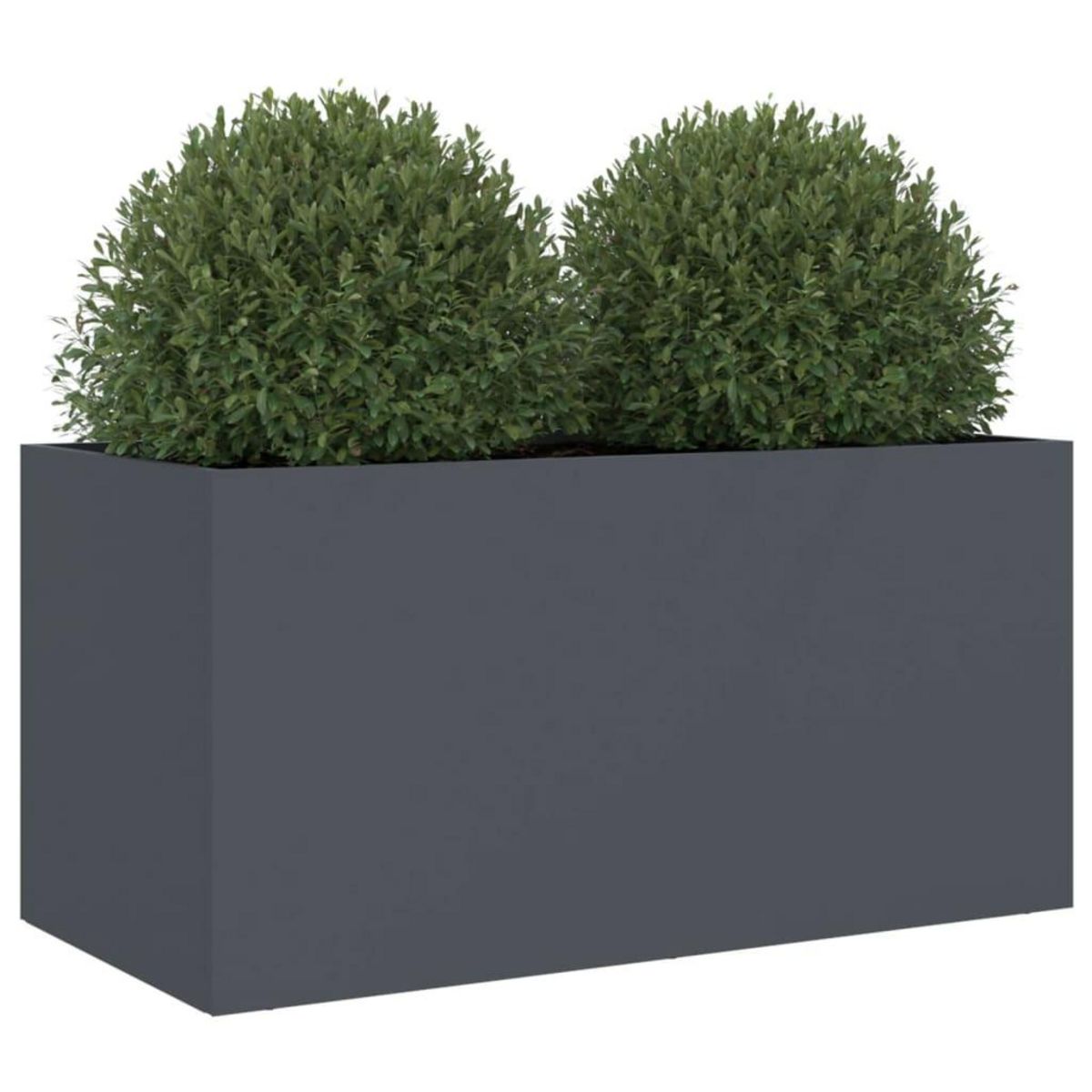 VIDAXL Jardiniere anthracite 62x30x29 cm acier