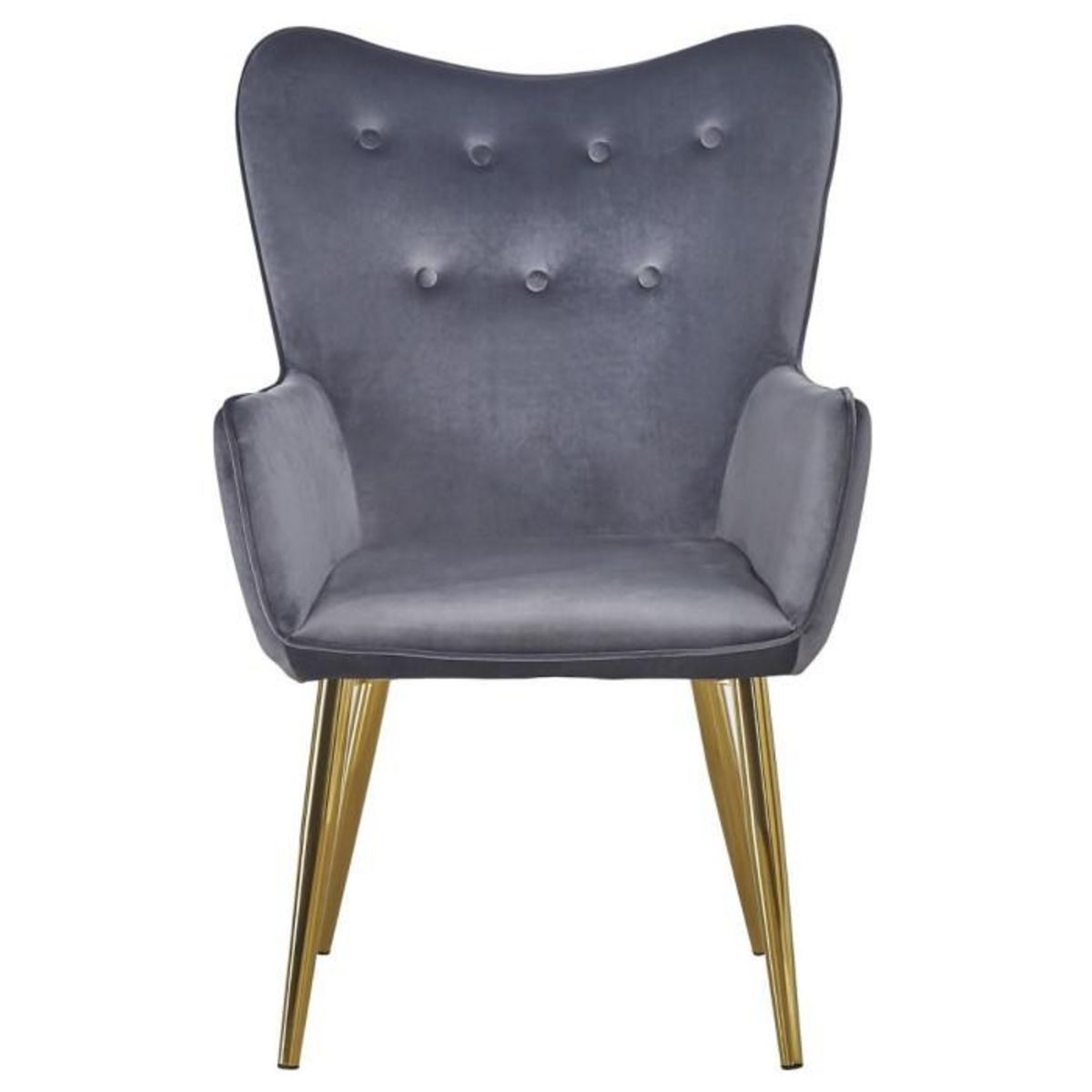 Paris Prix Fauteuil Scandinave Velours  Dolna  100cm Argent