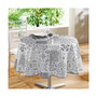 Voir la diapositive 1 : Paris Prix Nappe Ronde Toile Cirée  Persane  160cm Gris