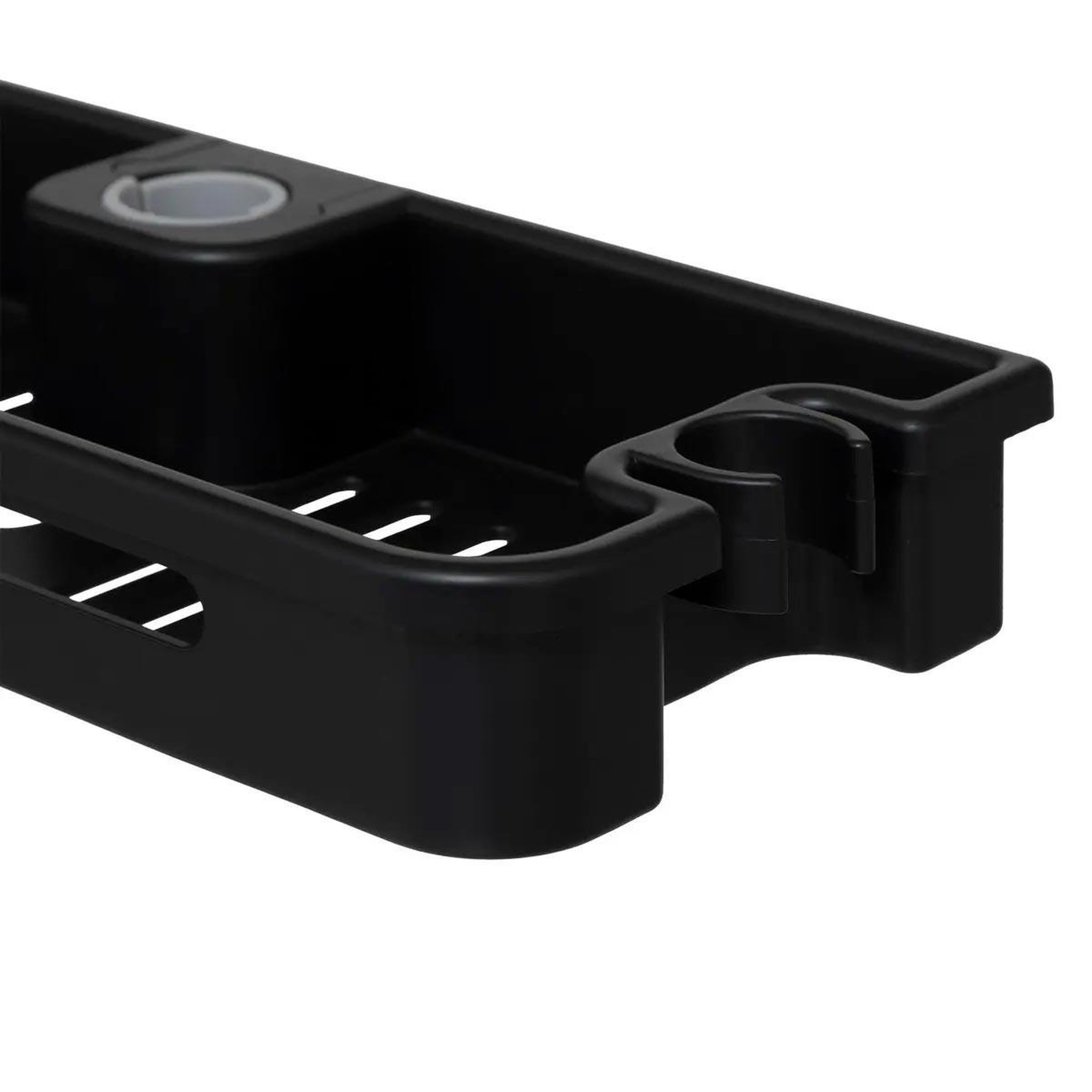 Voir la diapositive 3 : FIVE Étagère colonne de douche  adapt  28cm noir