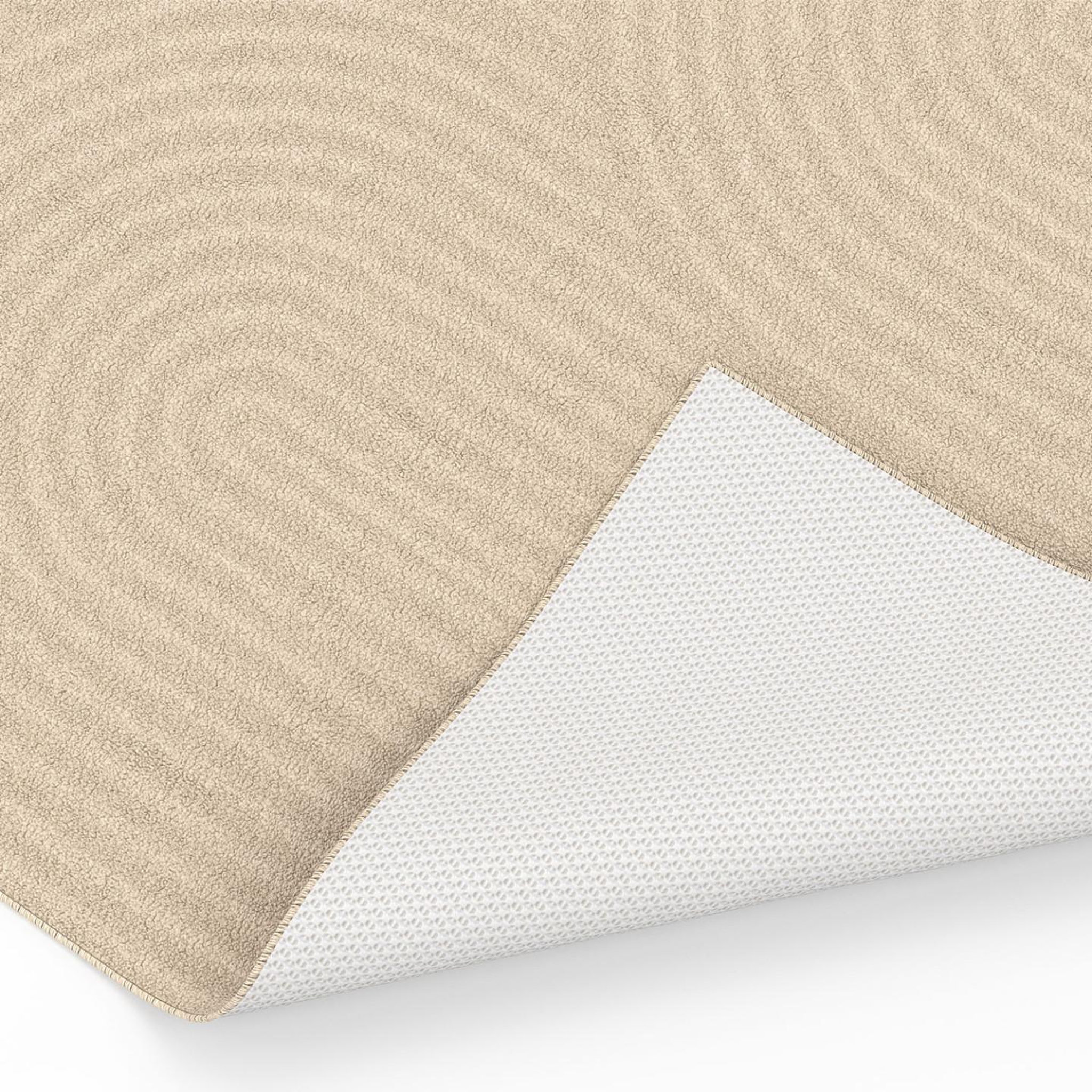 Voir la diapositive 4 : ID MARKET Tapis d'intérieur rectangle jada à motifs circulaire beige 160 x 220 cm