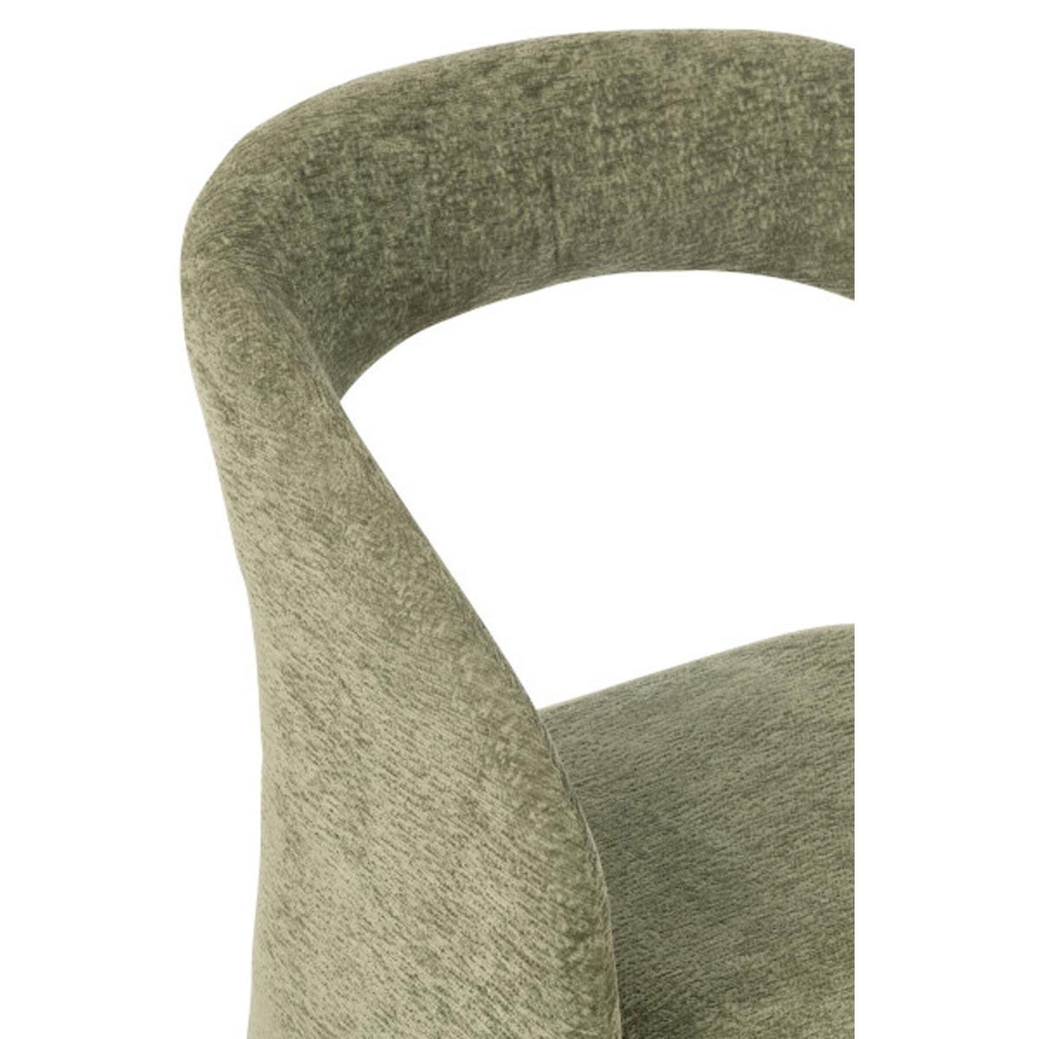 Voir la diapositive 5 : J-LINE Fauteuil design  anise  80cm vert menthe