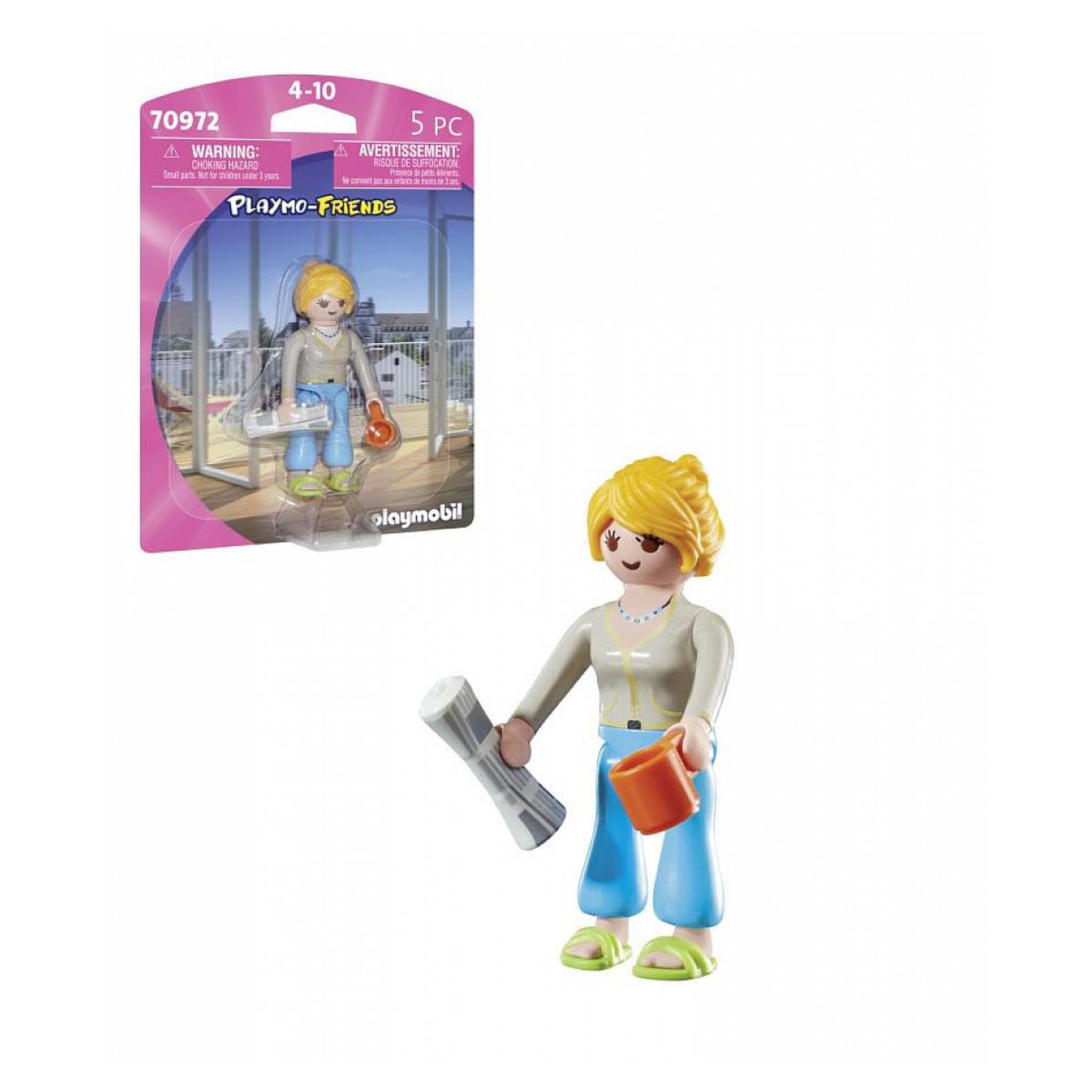 Voir la diapositive 4 : PLAYMOBIL City Life - Jeune femme et journal