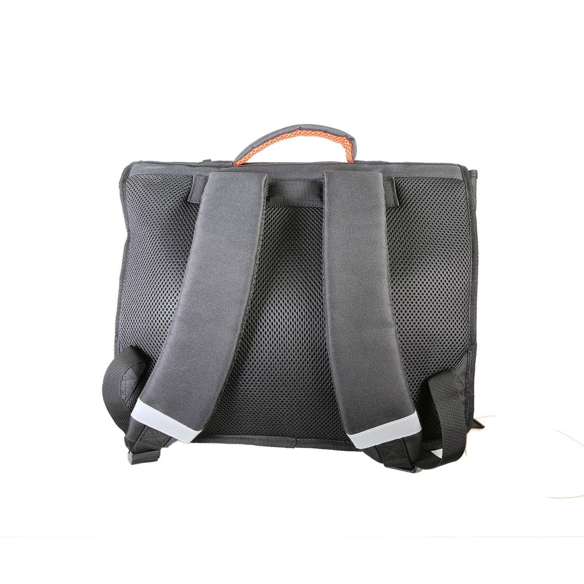 Voir la diapositive 4 : Bagtrotter NBA - Cartable scolaire 38 cm - Noir/Orange - Garçon - 2 compartiments