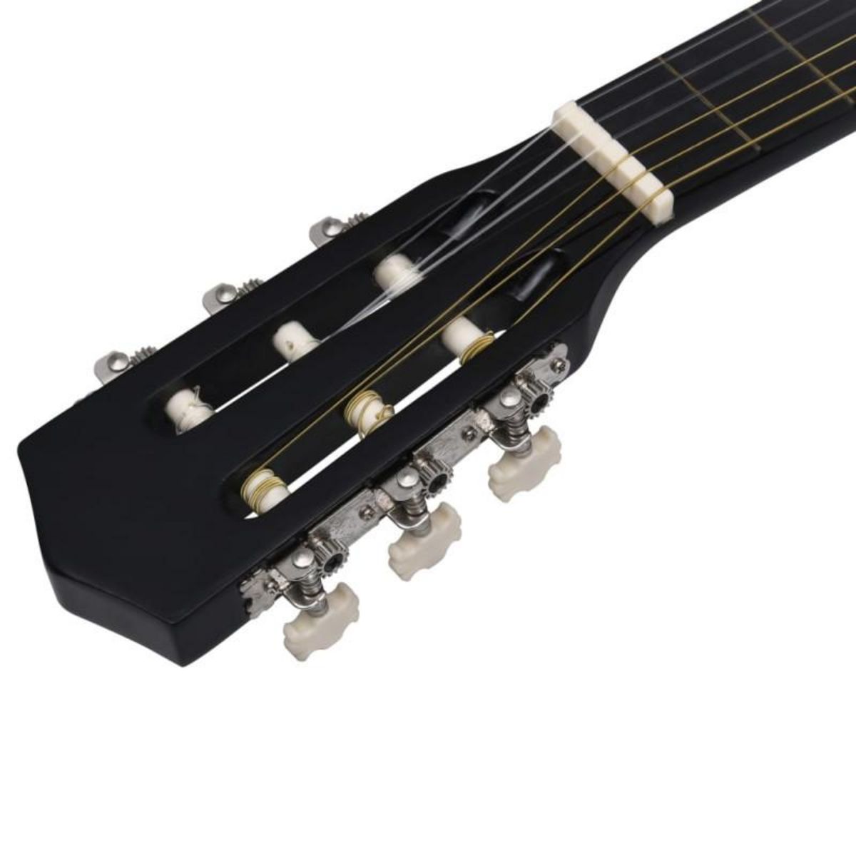 VIDAXL Guitare classique de débutants et enfants Noir 3 4 36