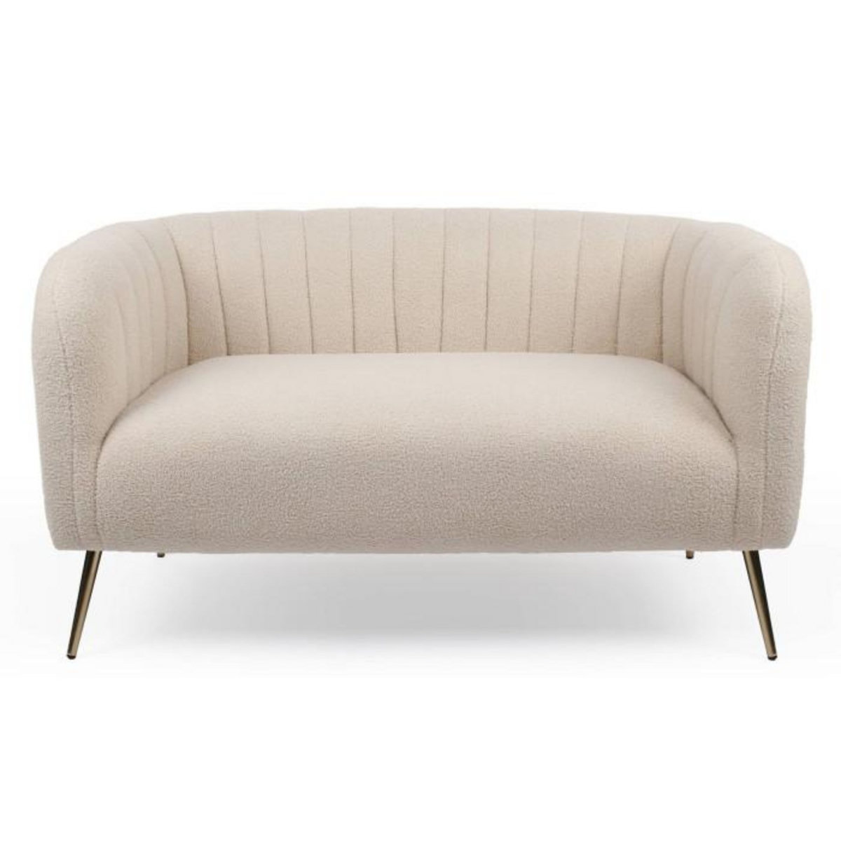 Paris Prix Canapé 2 Places Bouclette  Reuben  128cm Beige