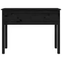 VIDAXL Table console Noir 100x35x75 cm Bois massif de pin