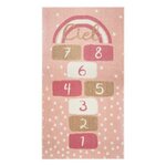 Atmosphera Kids Tapis Déco pour Enfant  Marelle  80x150cm Rose