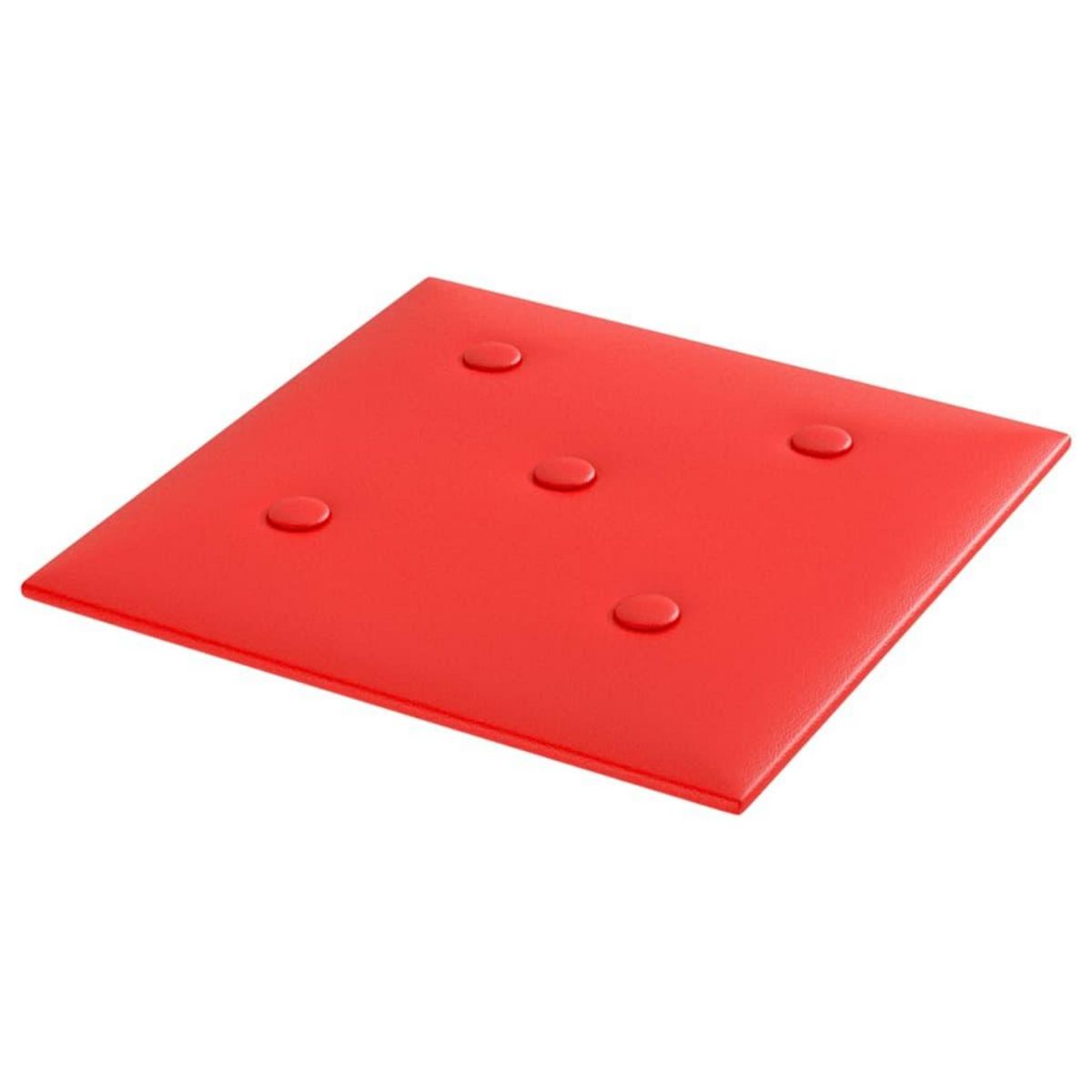 VIDAXL Panneaux muraux 12 pcs Rouge 30x30 cm Similicuir 1,08 m²
