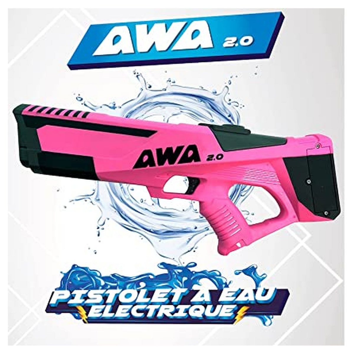 AWA Pistolet à eau électronique AWA  - rose