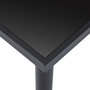 Voir la diapositive 4 : VIDAXL Table a manger Noir 140x70x75 cm Verre trempe