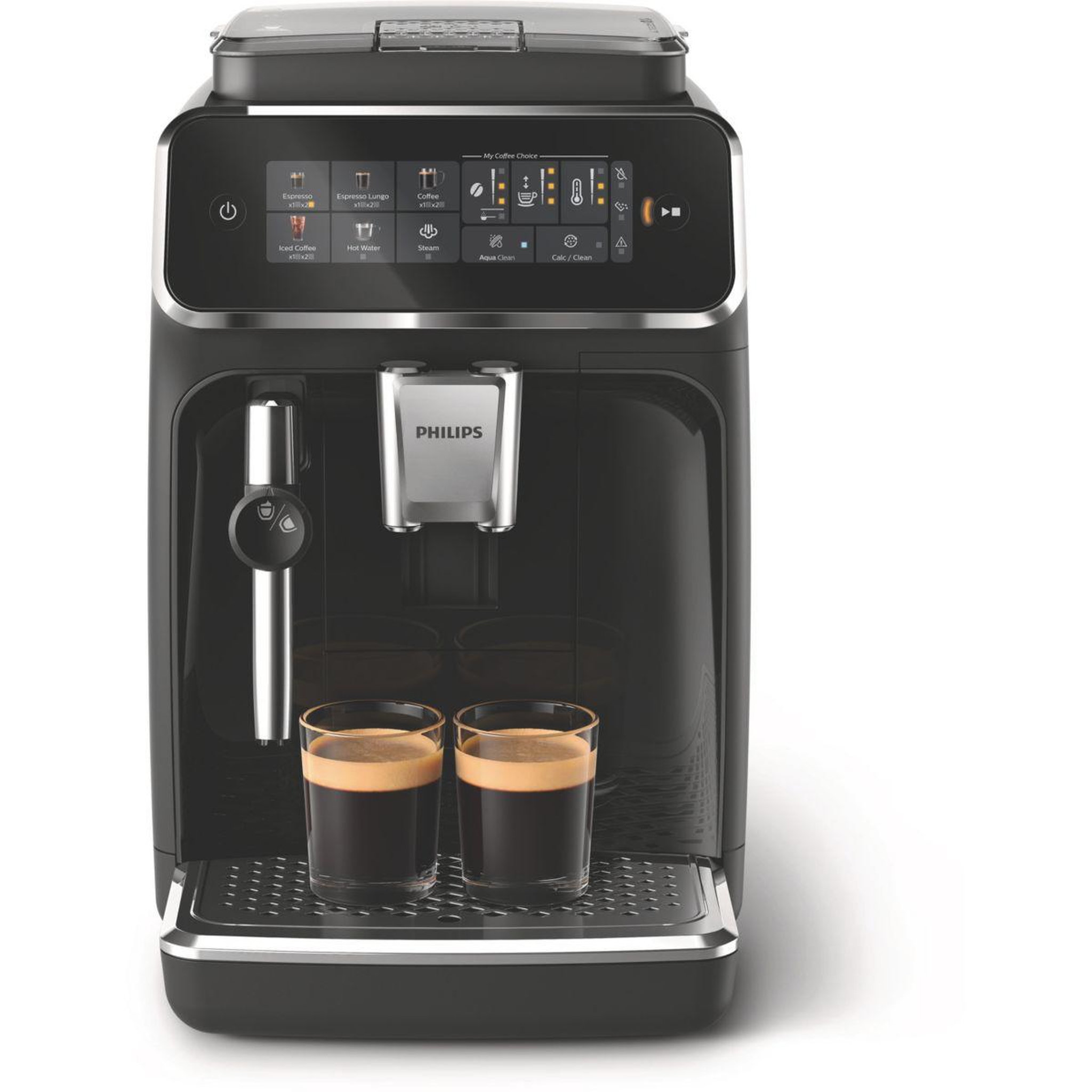 Voir la diapositive 3 : Philips Expresso broyeur ep3321/40 noir laqué série 3300