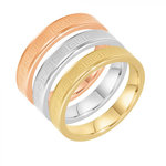 SC CRYSTAL Lot de 3 bagues taille 56 par SC Crystal