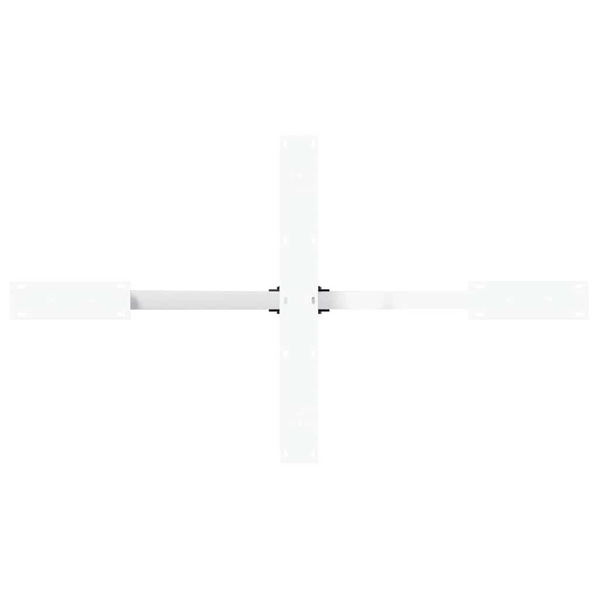 Voir la diapositive 5 : VIDAXL Pied de table a manger forme d'araignee blanc 120x68x(72-73) cm
