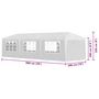 Voir la diapositive 6 : VIDAXL Tente de reception 3x9 m Blanc