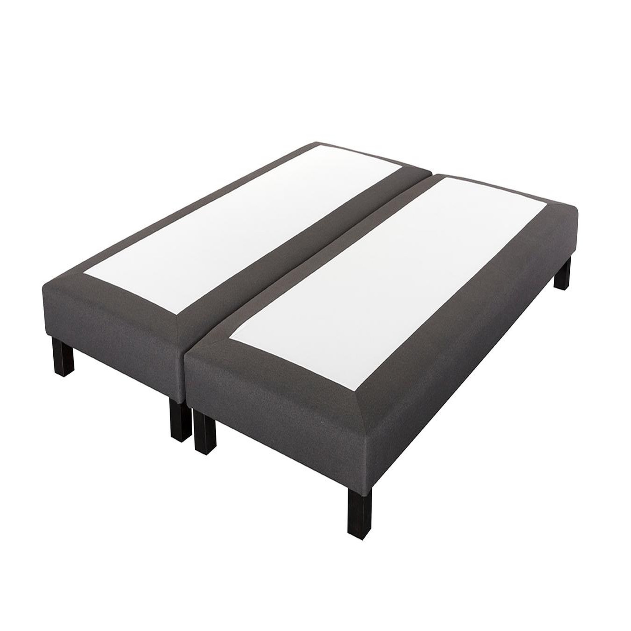 Voir la diapositive 3 : PRESTIGE Collection Ensemble matelas ressorts MORPHEE  + sommier déco gris 180x200 cm 