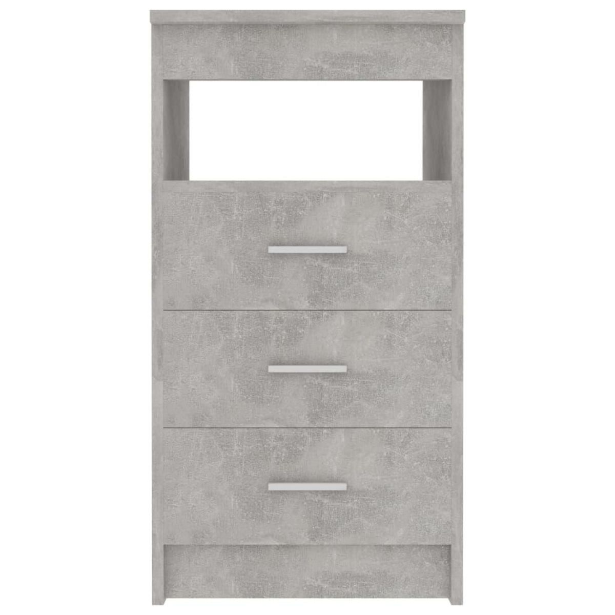 VIDAXL Armoire a tiroirs Gris beton 40x50x76 cm Bois d'ingenierie