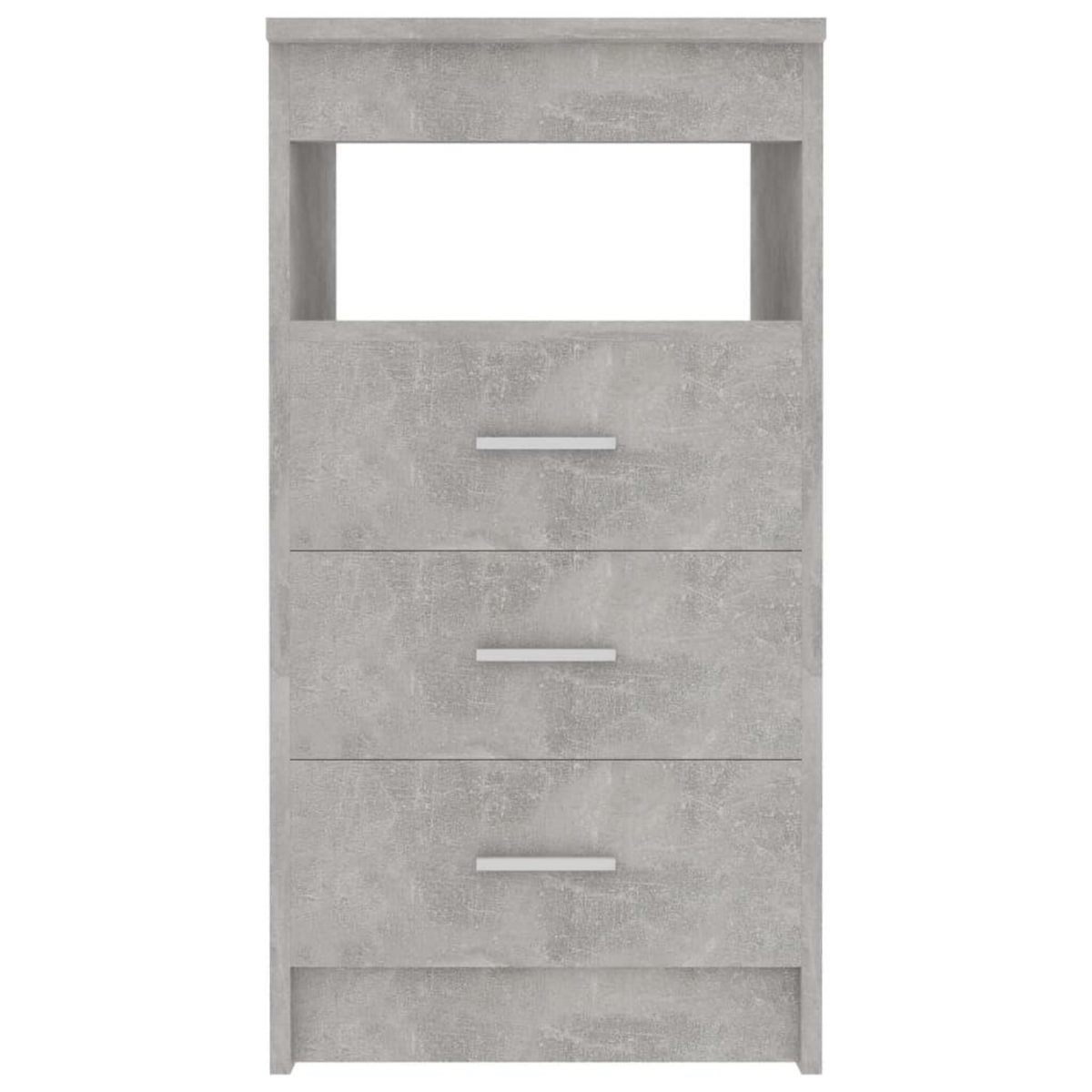 VIDAXL Armoire a tiroirs Gris beton 40x50x76 cm Bois d'ingenierie