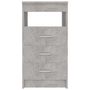 Voir la diapositive 4 : VIDAXL Armoire a tiroirs Gris beton 40x50x76 cm Bois d'ingenierie