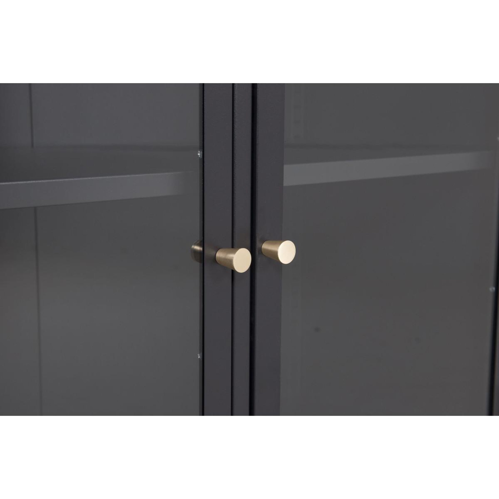 Voir la diapositive 3 : Paris Prix Vitrine 2 portes  bakal  85cm noir
