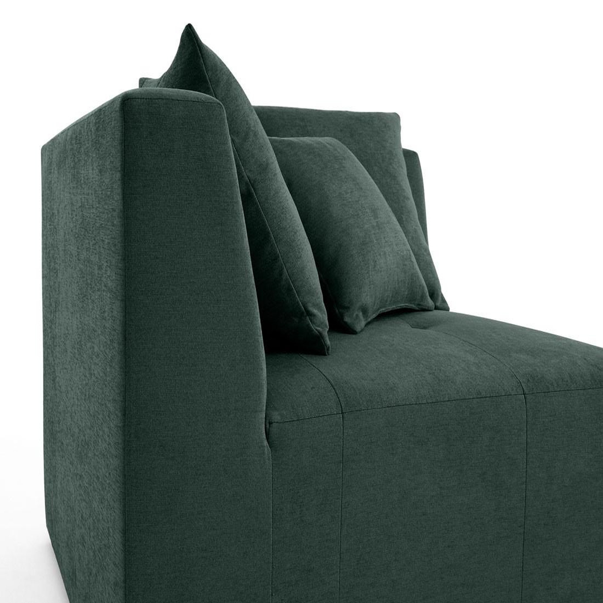 Voir la diapositive 5 : BEST MOBILIER Amalfi - module d'angle réversible - en tissu