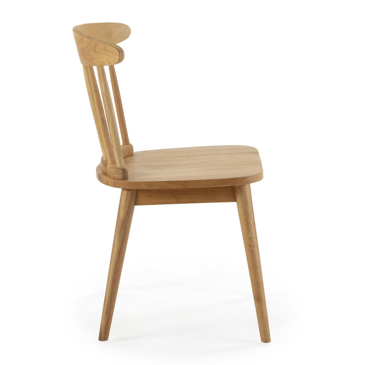 VS VENTA-STOCK Pack 2 chaises Ben en bois couleur chêne