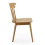 Voir la diapositive 3 : VS VENTA-STOCK Pack 2 chaises Ben en bois couleur chêne