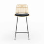 Voir la diapositive 6 : Rendez vous déco Lot de 2 chaises pour îlot central 66 cm en rotin et noir-Goa