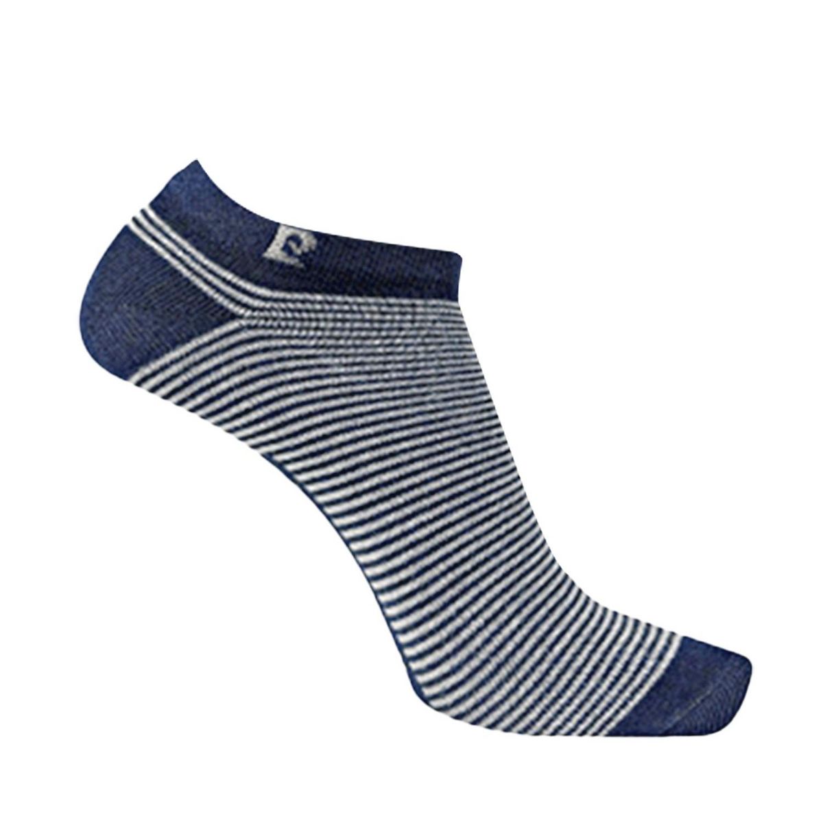 PIERRE CARDIN Lot de 10 Paires chaussettes tiges courtes rayées aléatoires PC0373
