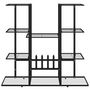 Voir la diapositive 3 : VIDAXL Support a plantes 94,5x25x89 cm Noir Fer