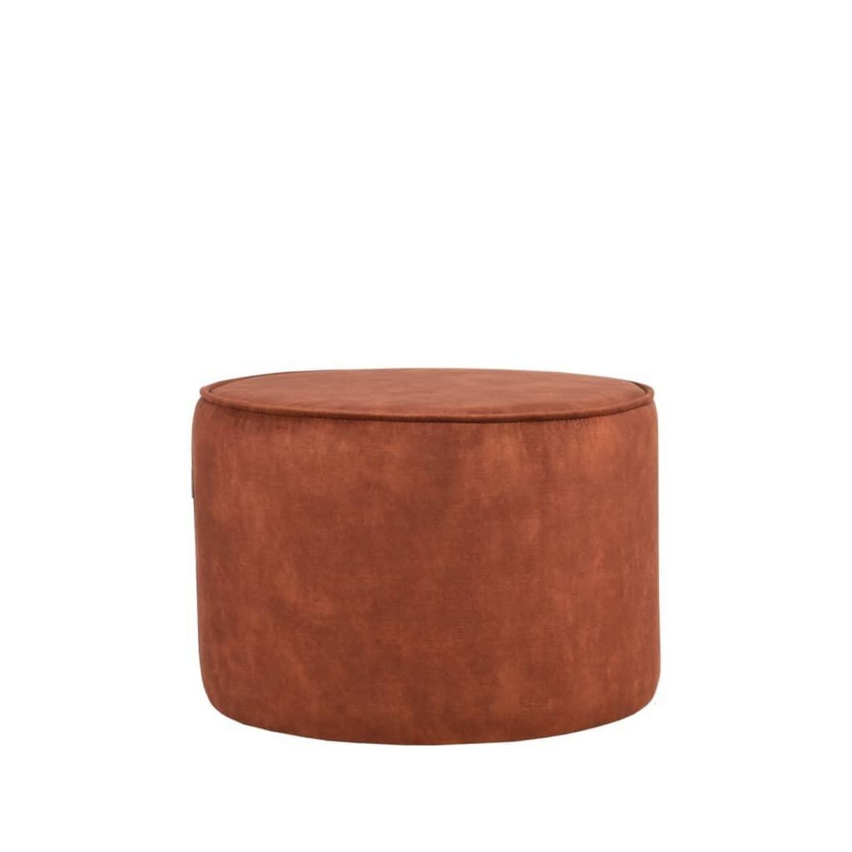 LABEL51 LABEL51 Pouf Tibo 55x55x40 cm Rouille Velours
