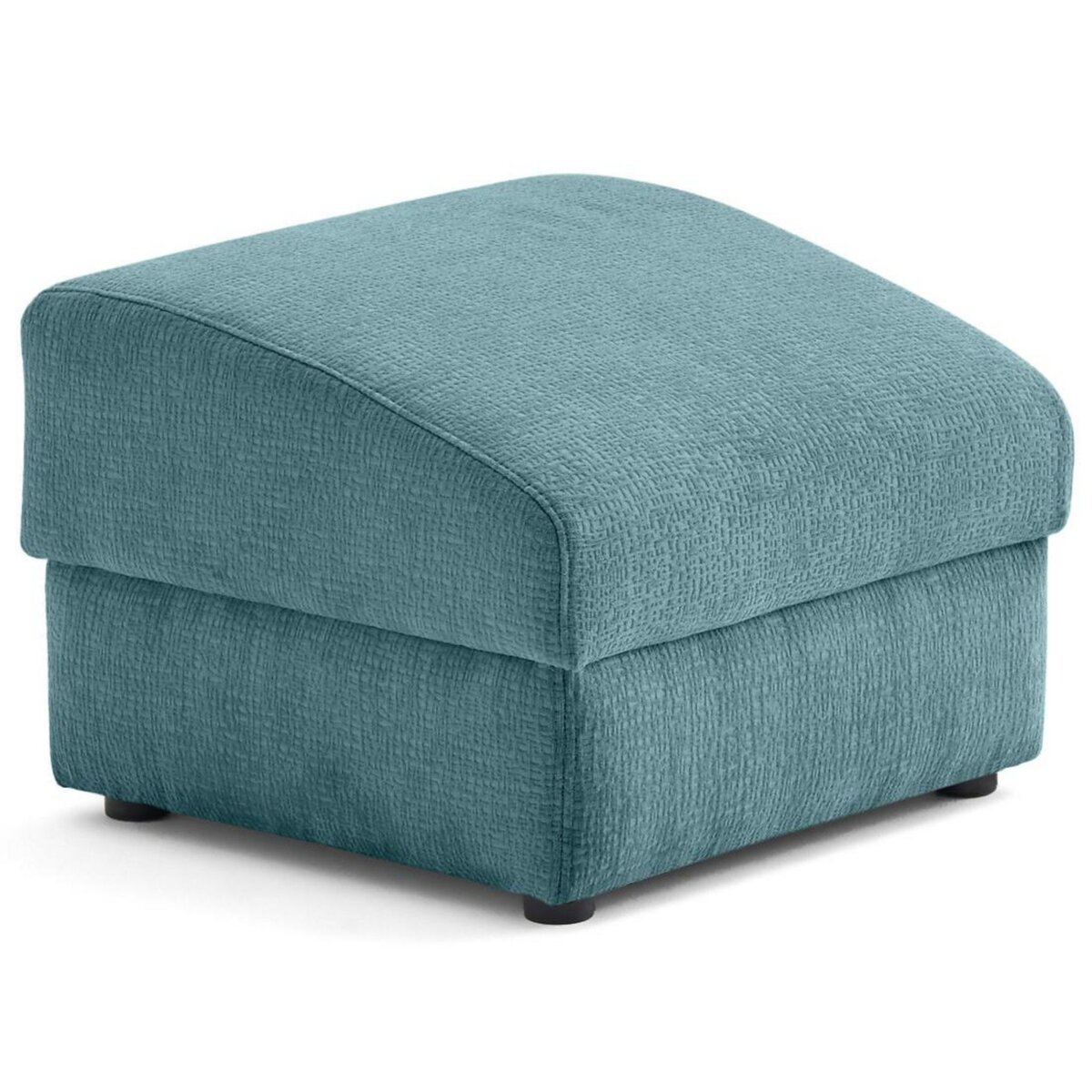 LISA DESIGN Bastille - pouf en tissu velours relief