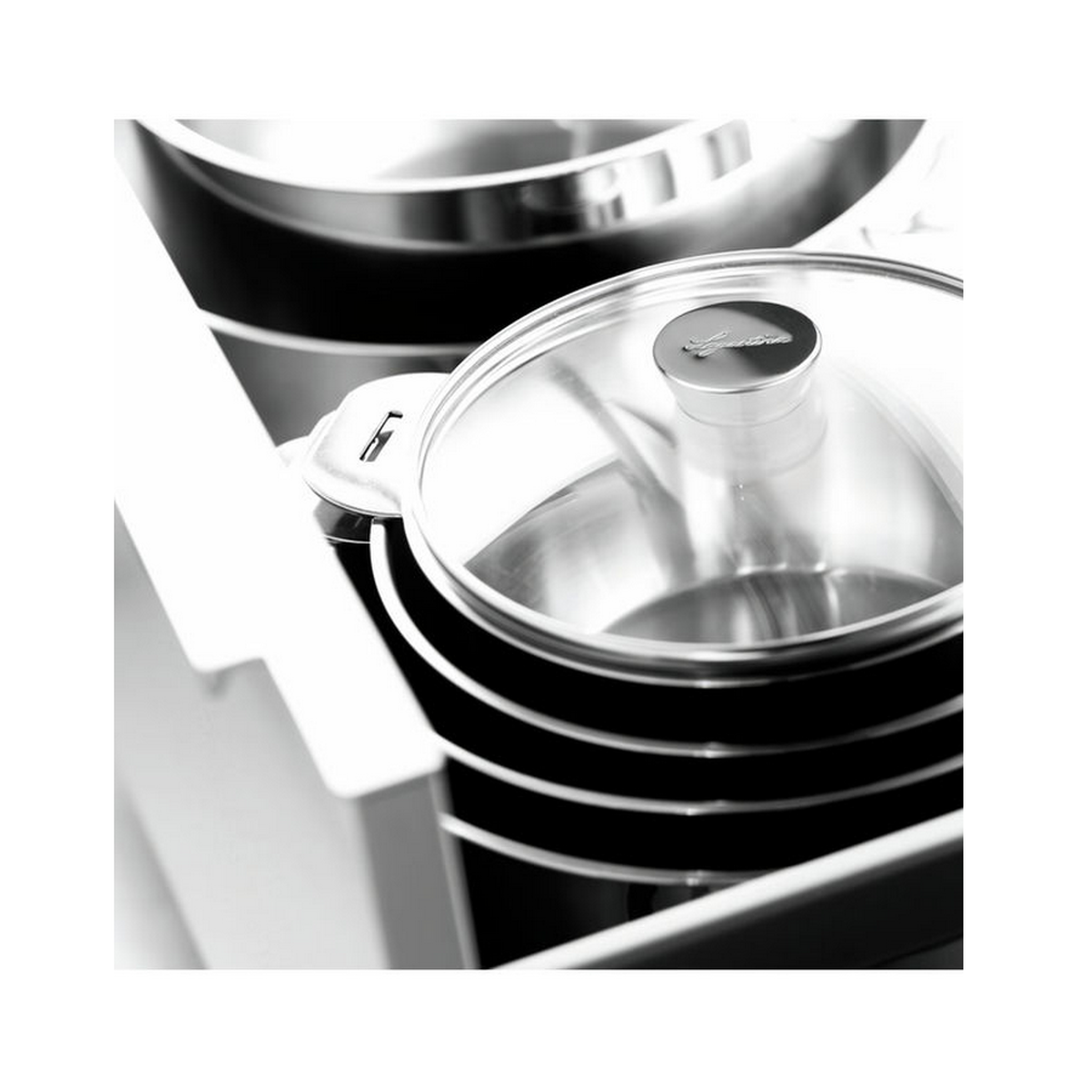 Voir la diapositive 4 : Lagostina Sauteuse inox 26cm + couvercle - 012138031826