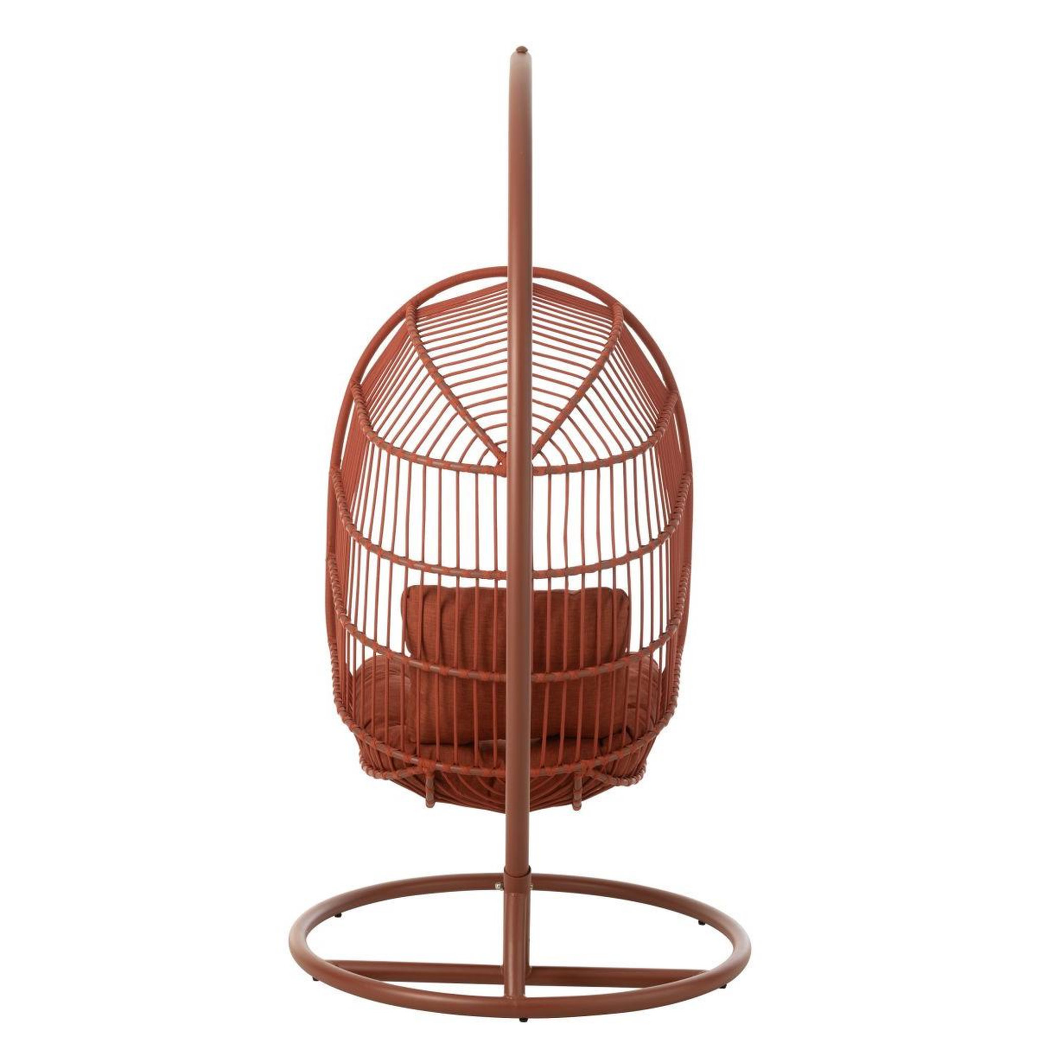 Voir la diapositive 4 : J-LINE Fauteuil suspendu design corde  egga  203cm rouge