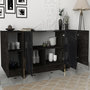 Voir la diapositive 4 : Habitat et Jardin Buffet en bois  Veyron  - 180 x 46 x 75 cm - Noir Or