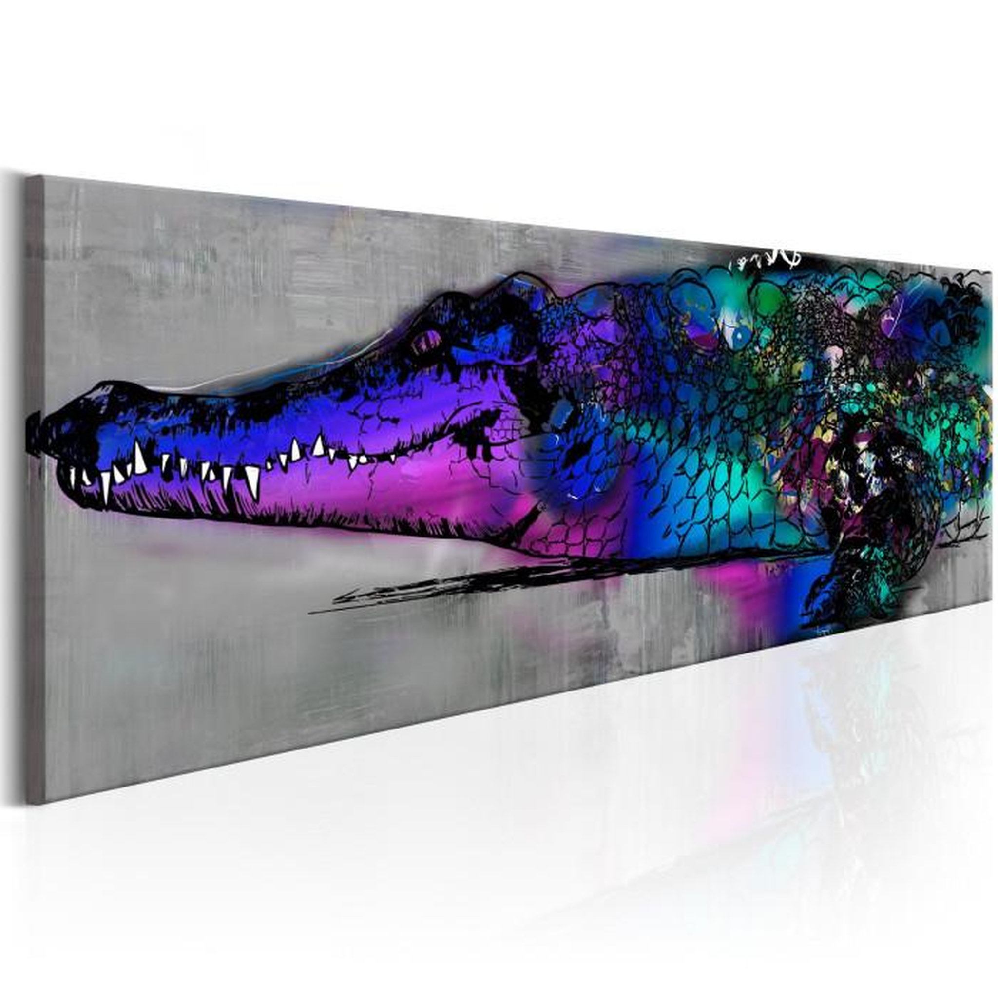 Paris Prix Tableau Imprimé  Blue Alligator. Coloris disponibles : Multicolore
