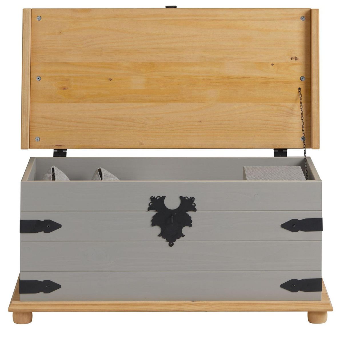 IDIMEX Coffre de rangement en pin TEQUILA style mexicain