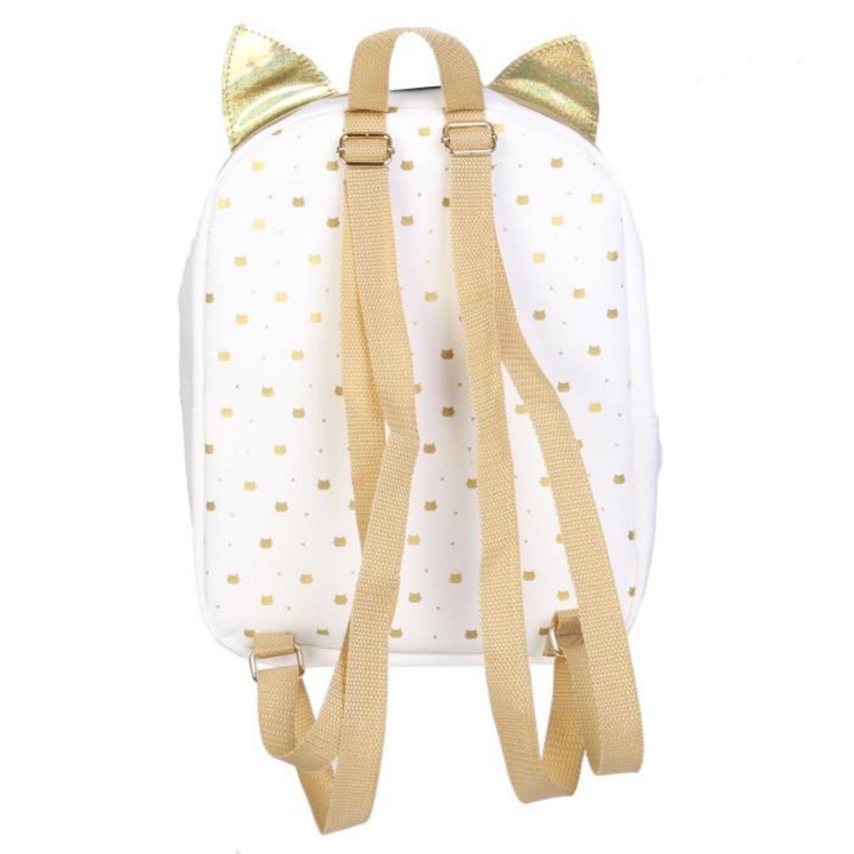 Paris Prix Sac à Dos Enfant  Chat  28cm Blanc