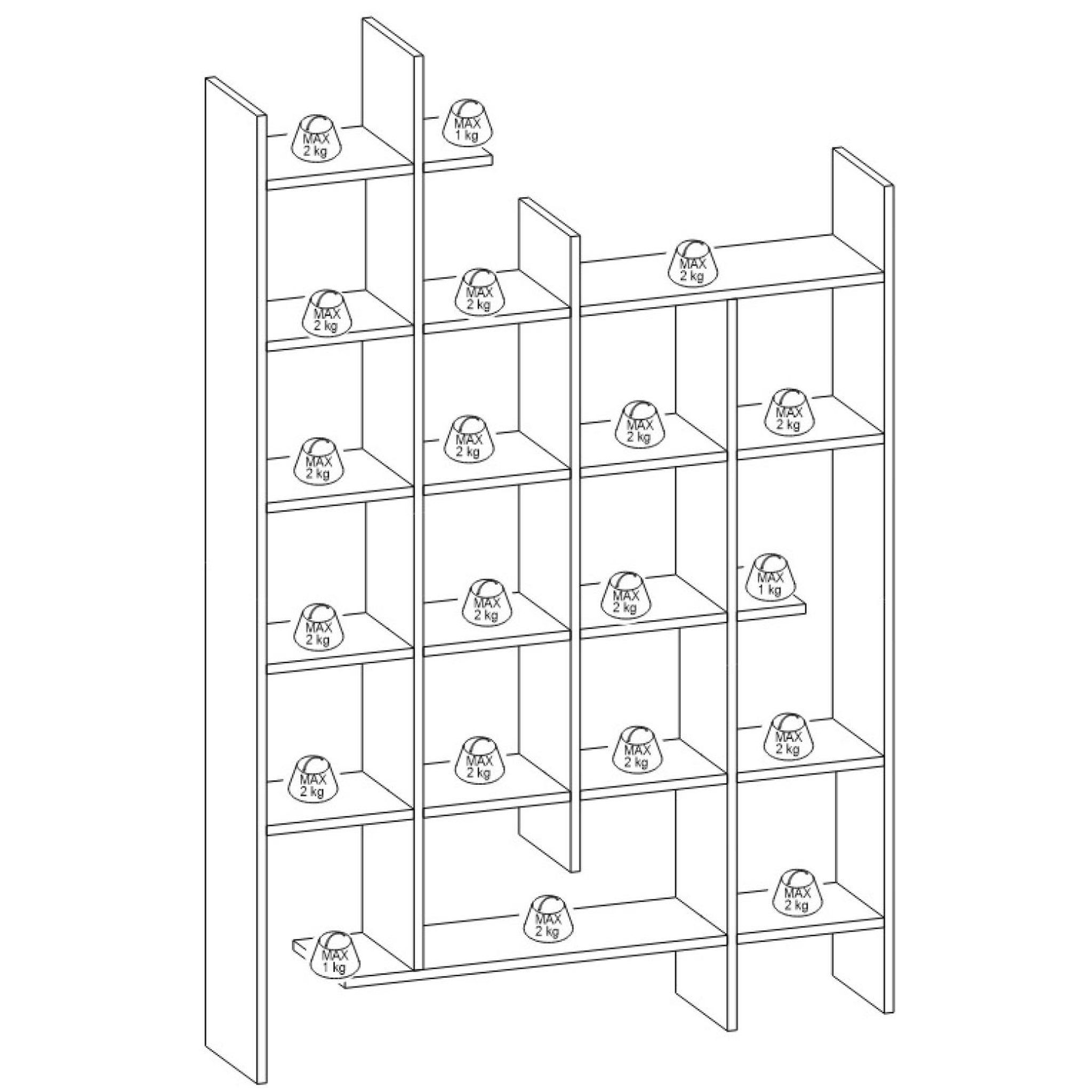 Voir la diapositive 6 : CONCEPT USINE Meuble à étagères bois bok