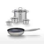 ELO Lot Poêle 24cm Elo Profi Therm Platinum & 4 Faitouts Elo Citrin